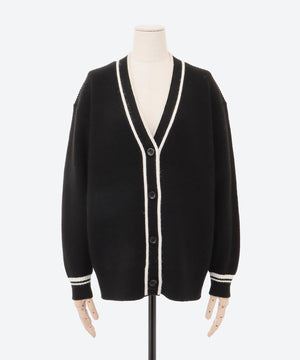 Vネックカーディガン