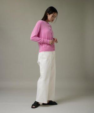 クルーネックニットカーデ《Melty air wool》