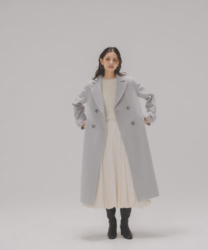 ビッグカラーダブルチェスターコート