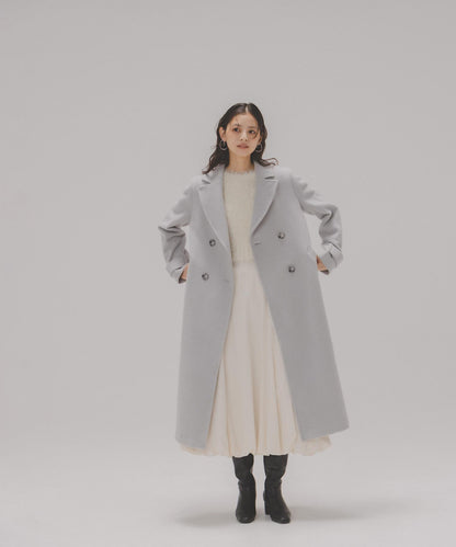 ビッグカラーダブルチェスターコート