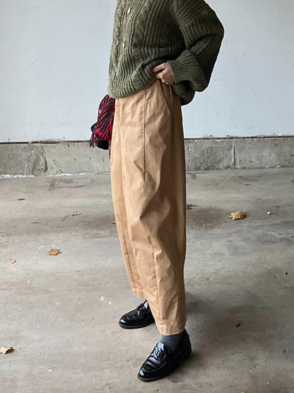 タックワイドチノパンツ