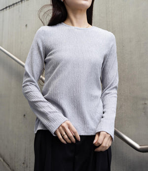 微光沢ランダムシアーカットソー