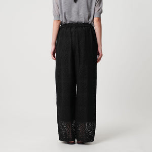 ポリエステル レースイージーパンツ