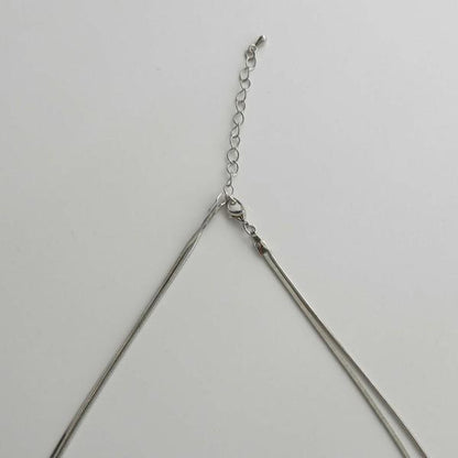 シャープダブルロングネックレス