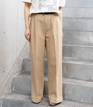 ウエストバイカラーポイントスラックス