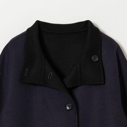 バイカラー リバー Aライン コート