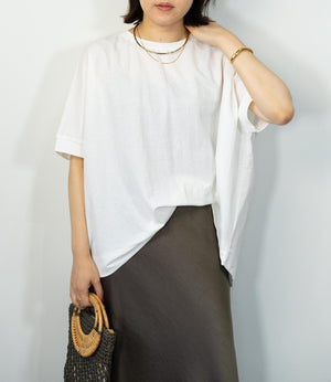 接触冷感オーバーカットソー