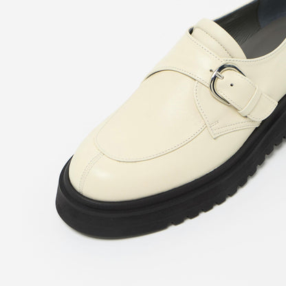 モンクストラップボリュームソールフラット55↑