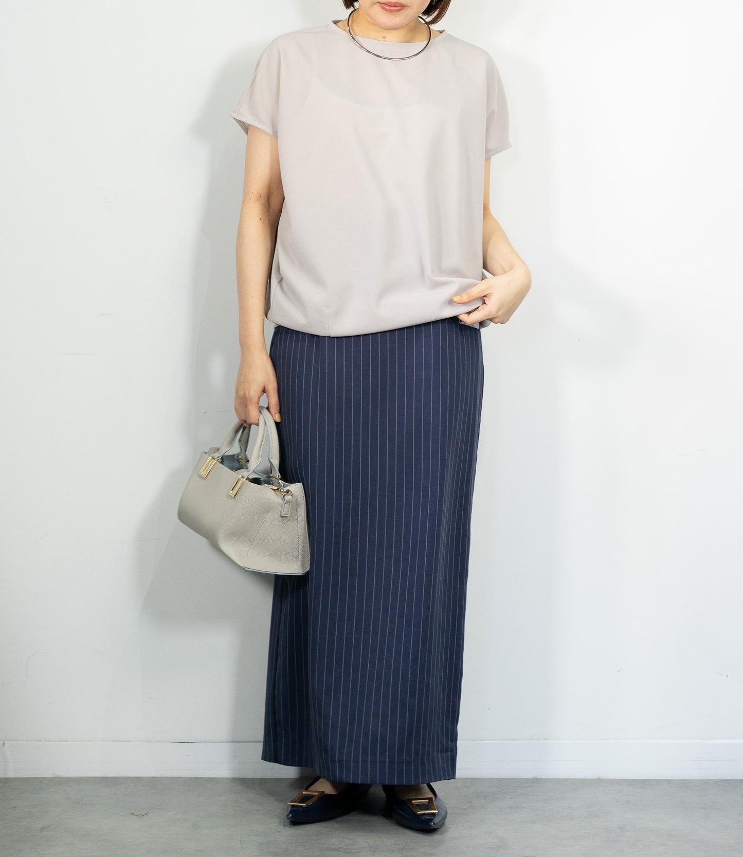 【10万人の正解シリーズ】コクーンシルエットボートネックカットソー