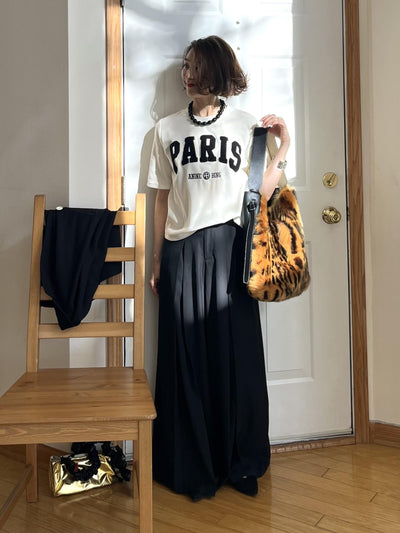 PARISパイルベロアTシャツ
