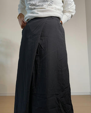 ラップ風ロングスカート