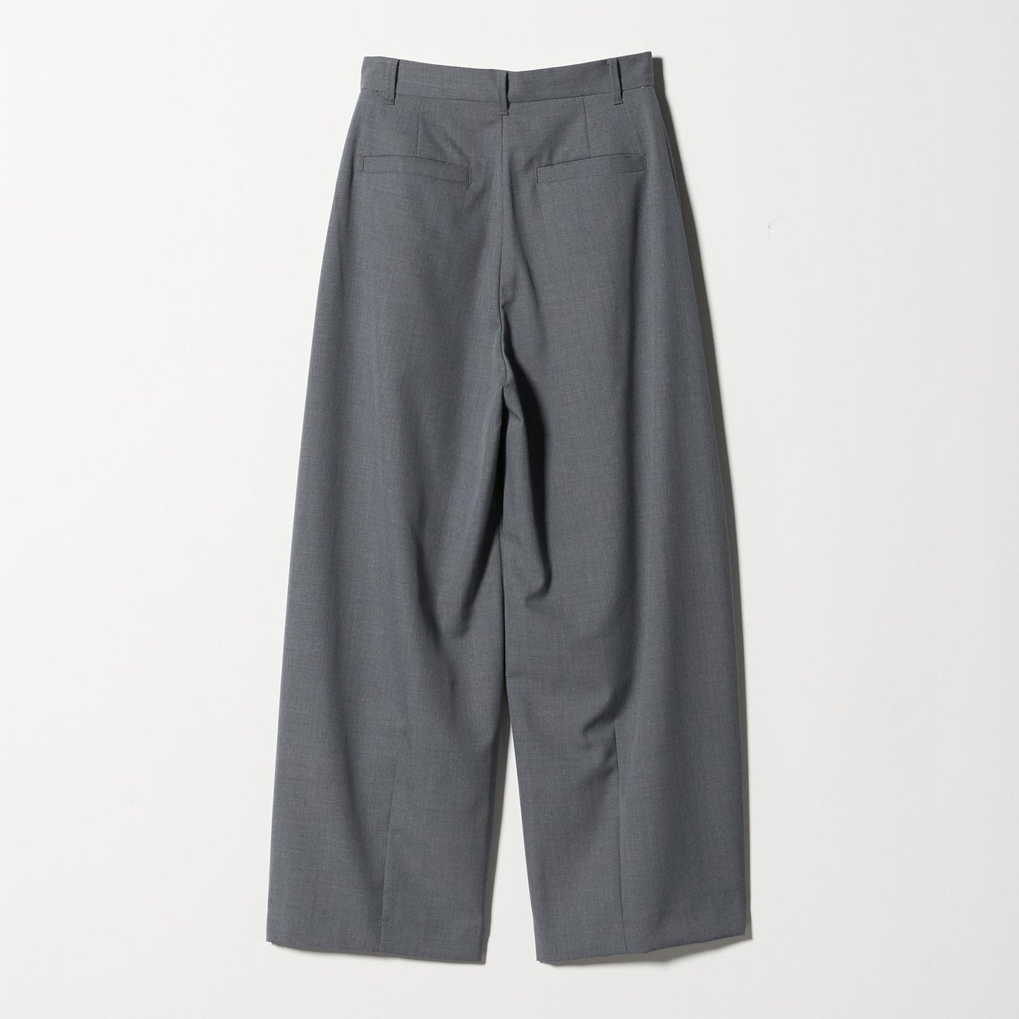 毛ポリエステル カーブパンツ ウォッシャブル