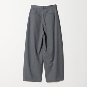 毛ポリエステル カーブパンツ ウォッシャブル