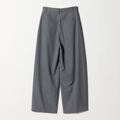 毛ポリエステル カーブパンツ ウォッシャブル