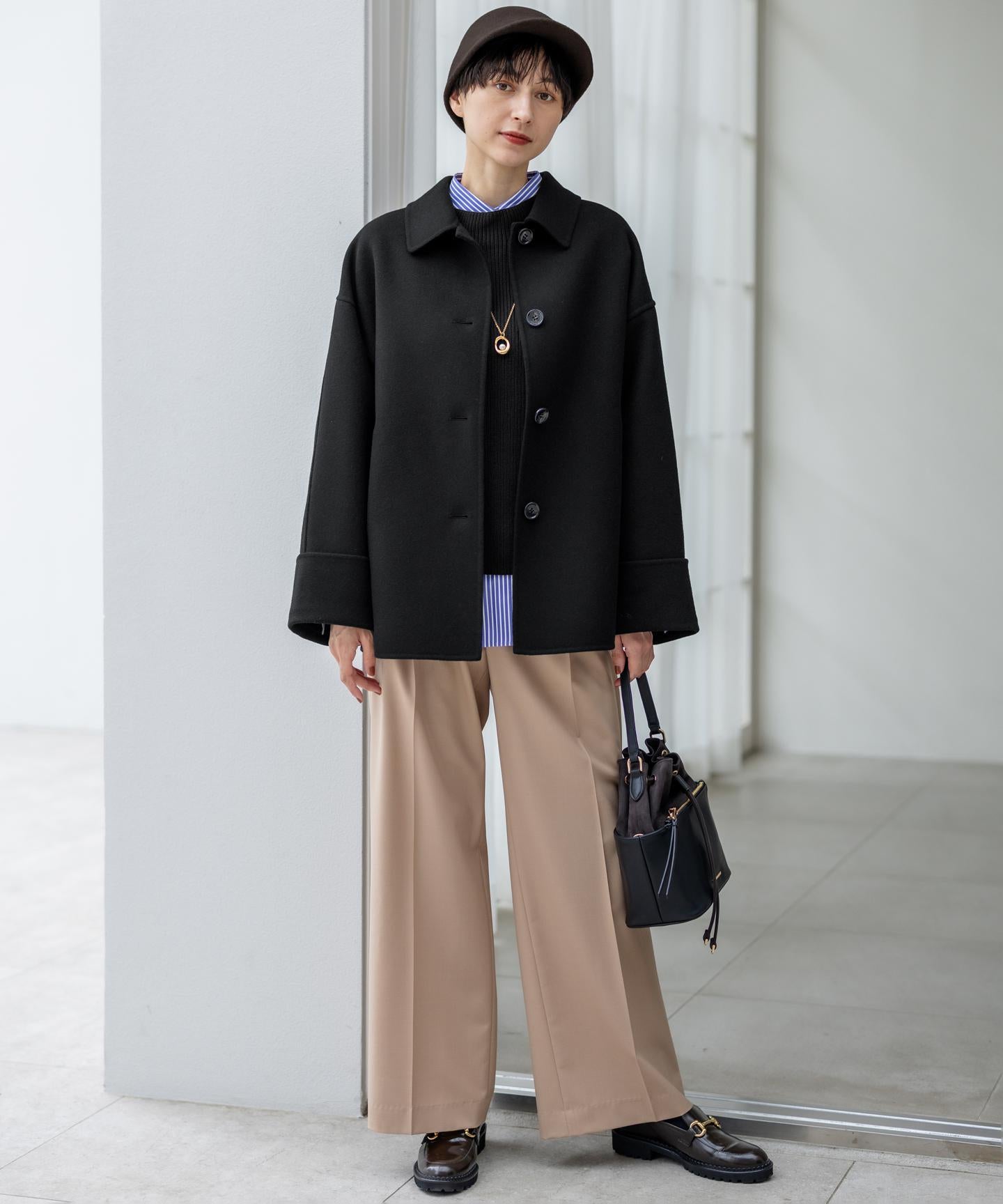 MANTECOPure リバー ステンカラーコート