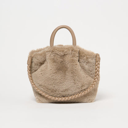 フェイクファー2WAY トートバッグ / ショルダーバッグ