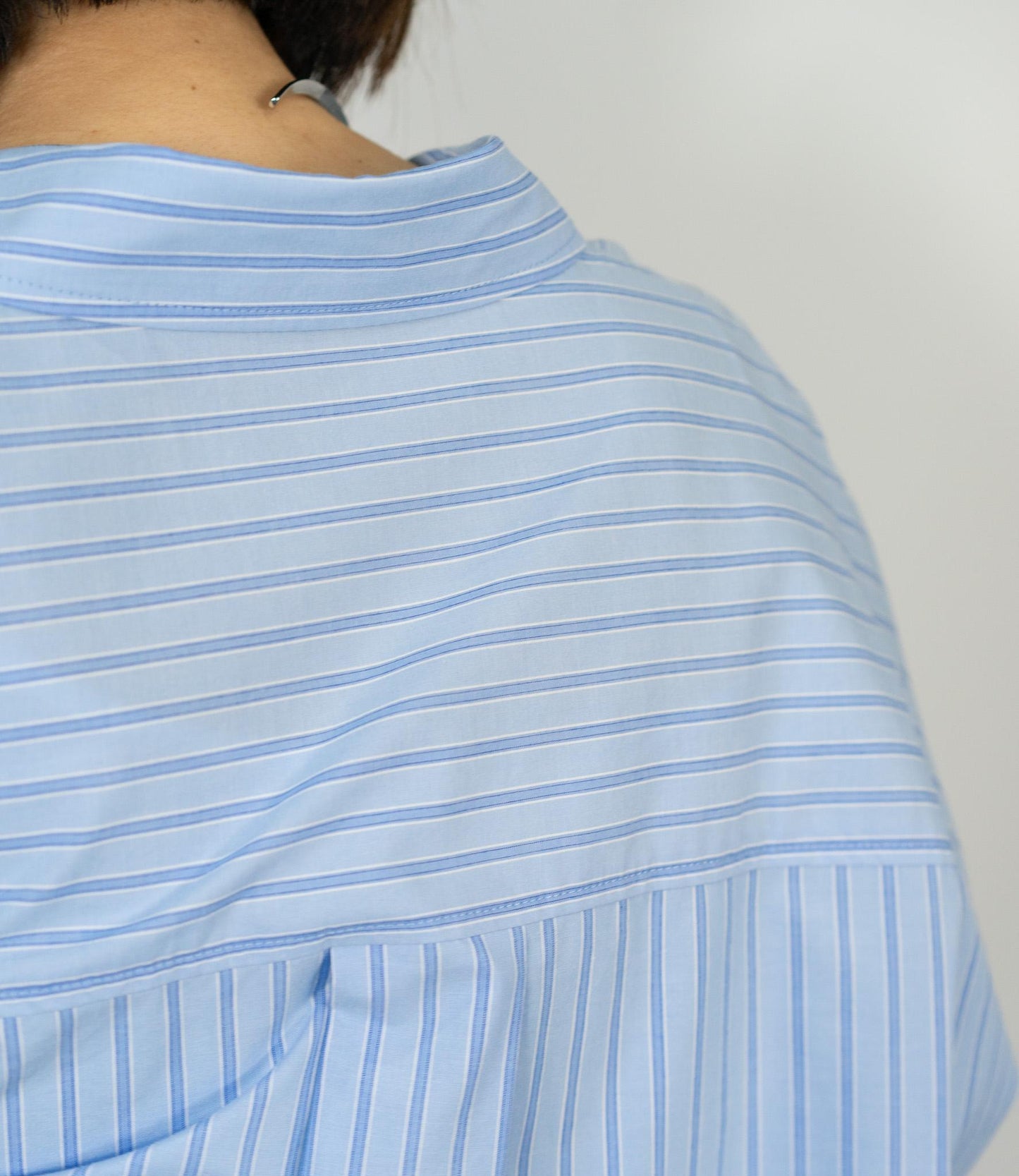 先染めストライプシャツ