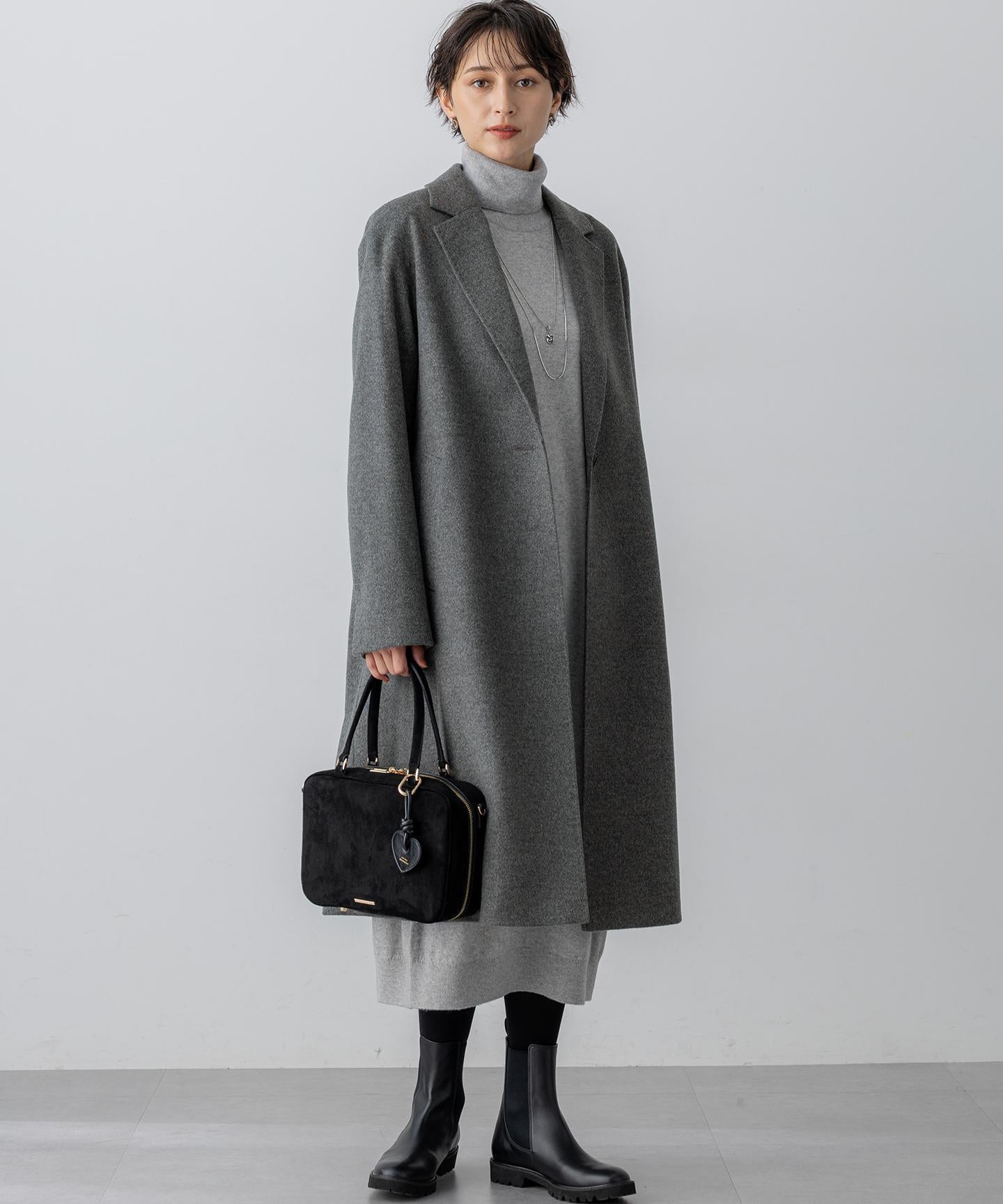 ウールカシミヤビーバー チェスター コート