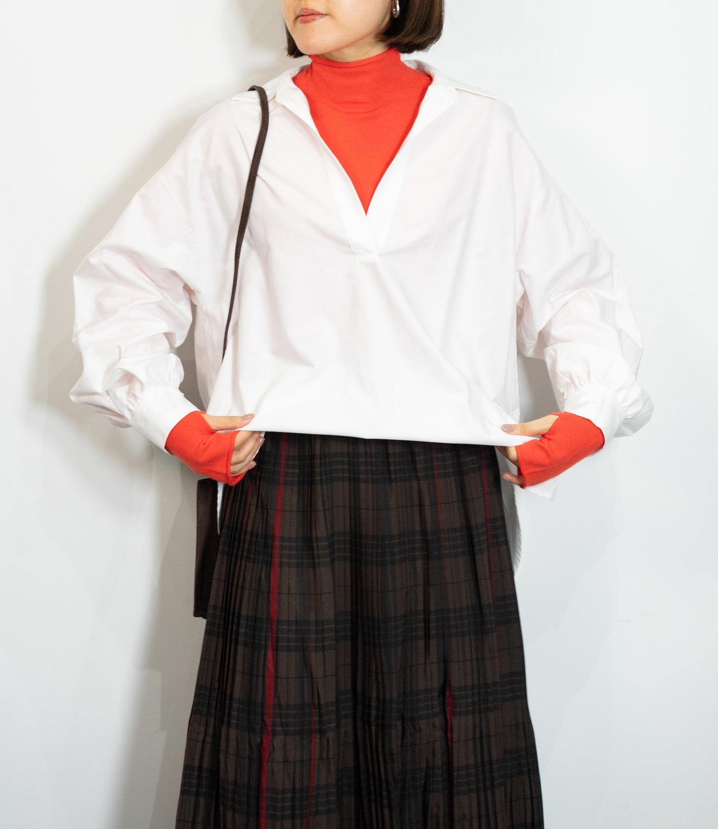 オックスコットンスキッパーシャツ