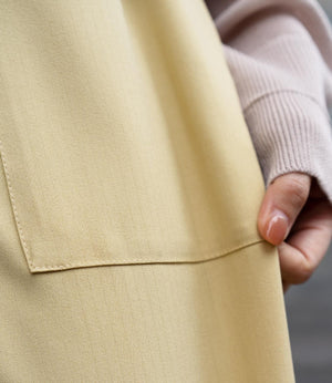 フィルムストライプストレートパンツ