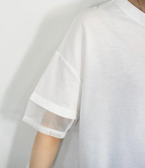 メッシュデザインTシャツ
