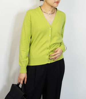 ソフトタッチVネックニットカーディガン