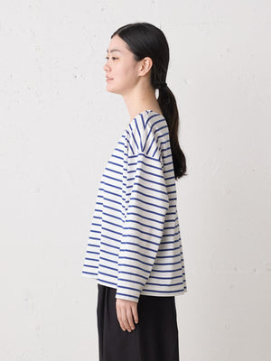 MidiUmi ボーダーワイドプルオーバー