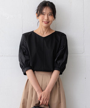 スムースデザイン パフスリーブ カットソー