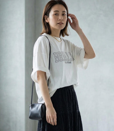 クロップドロゴTシャツ