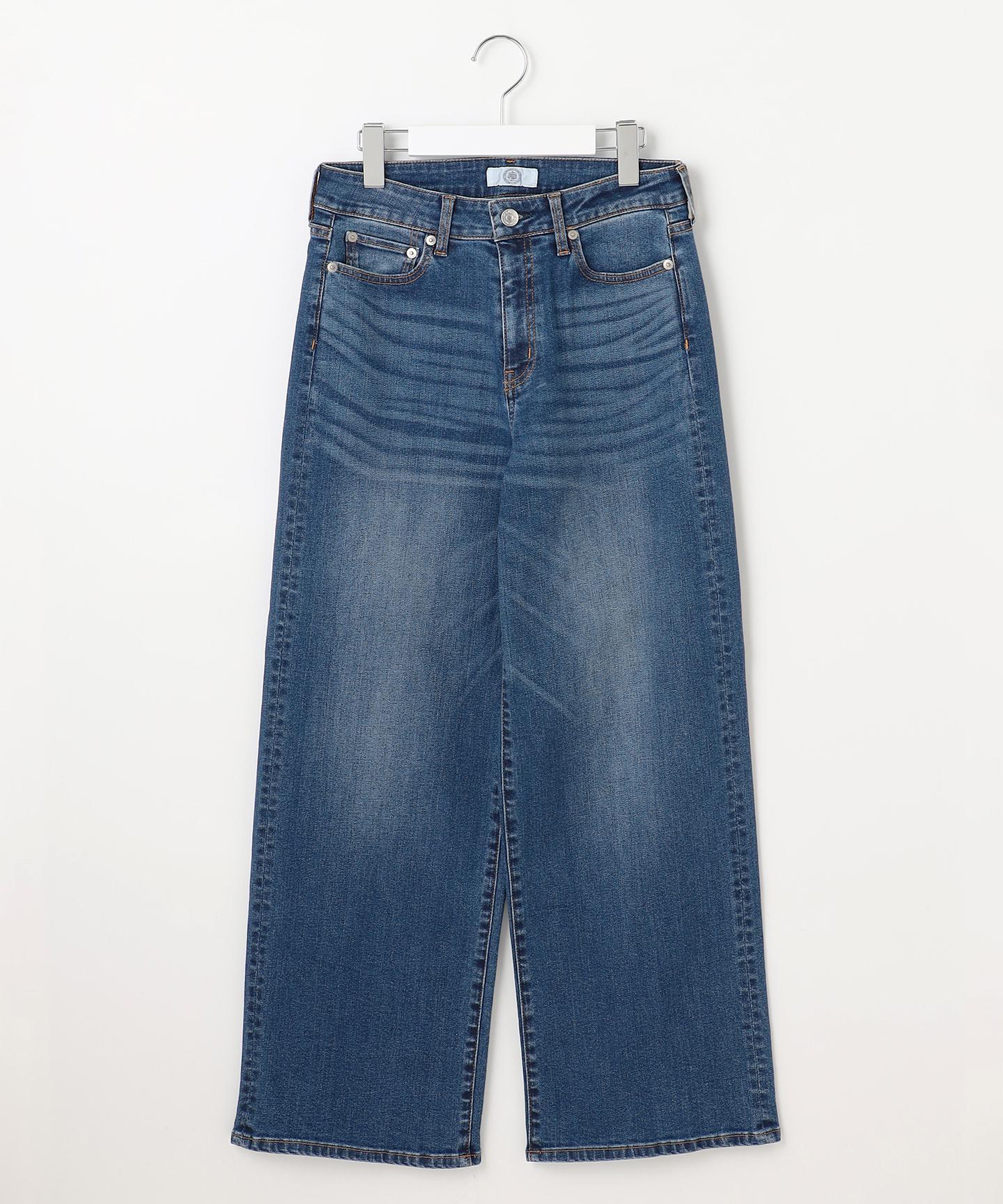 BASIC STRETCH DENIM ワイド ストレート デニム
