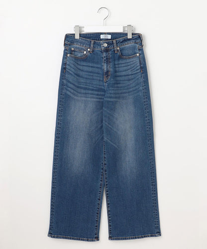 BASIC STRETCH DENIM ワイド ストレート デニム
