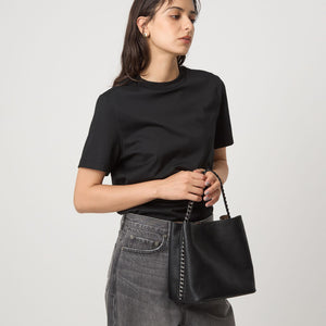 チェーンハンドル 2WAY スクエアバッグ ショルダーバッグ