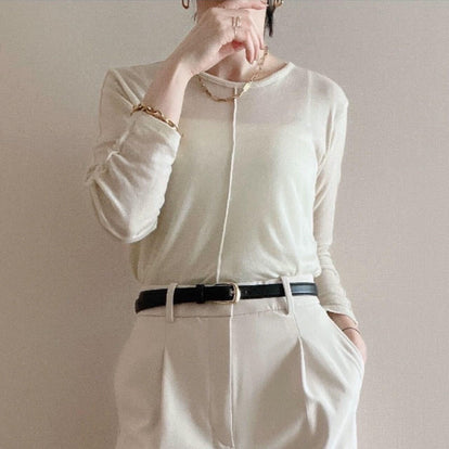 アルベロベロ　シースルーカットソー シースルーカットソー – &DROBE (アンドローブ)