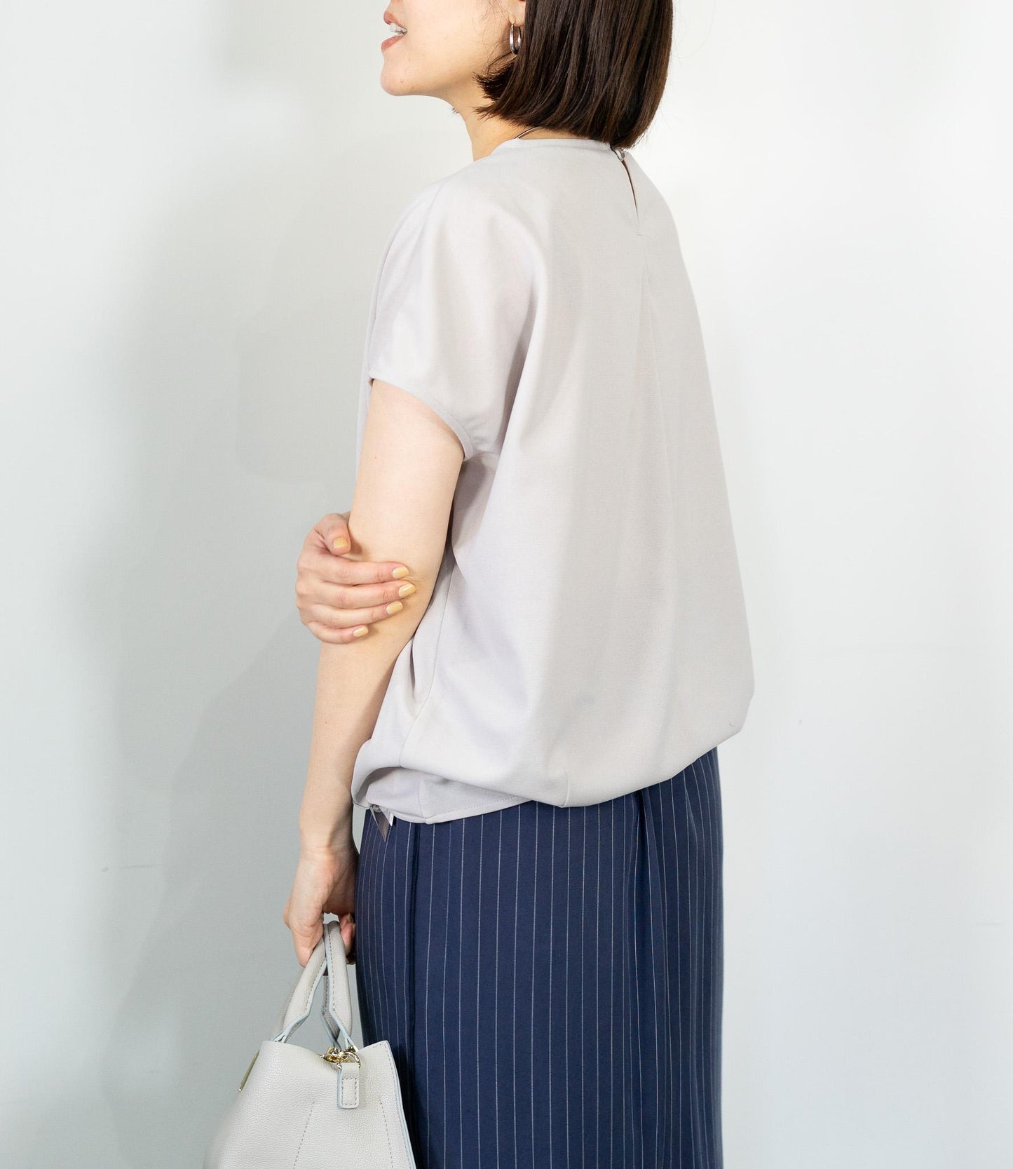 【10万人の正解シリーズ】コクーンシルエットボートネックカットソー