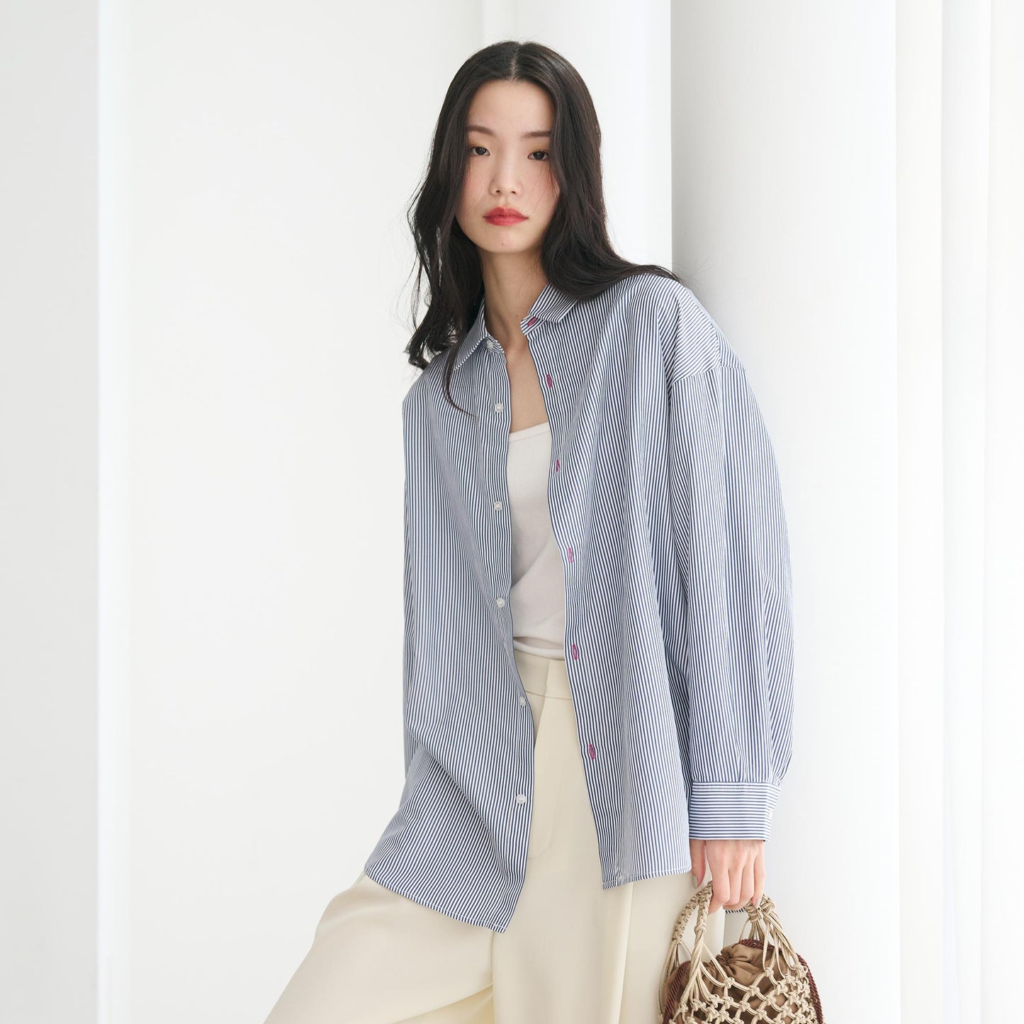 【WEB限定】ストライプ レギュラーシャツ