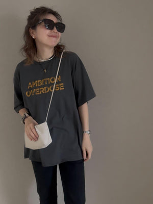 AMBITIONロゴヴィンテージライクT