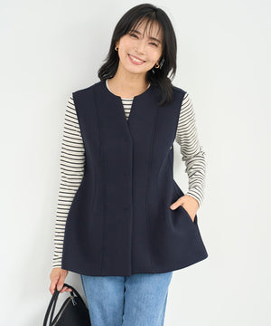 コットンカシミヤ クルーネックカットソー