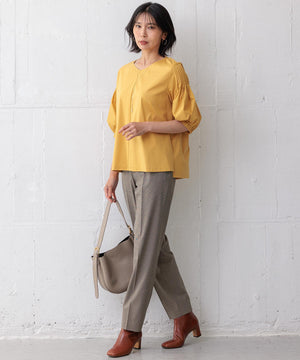 スムースデザイン パフスリーブ カットソー