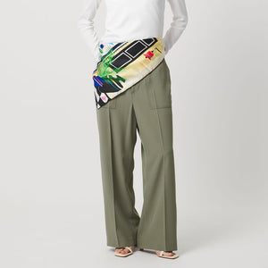 アセテートポリエステル ベイカーパンツ