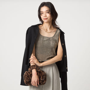 シアー フロッキー タンクトップ