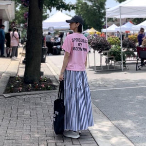 バックロゴピンクTシャツ