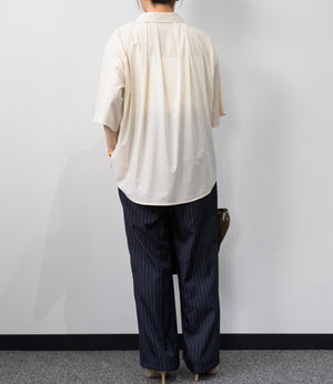 【接触冷感】バックタックオーバーシャツ