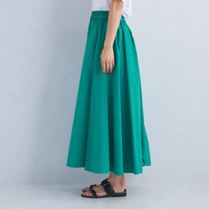 ボリューム ギャザー フレア スカート