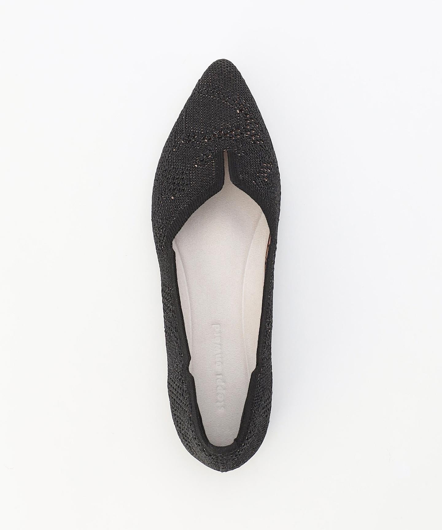 ポインテッド レース パンプス