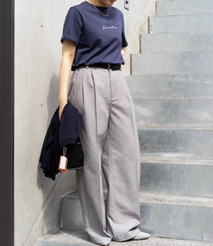 ワンポイントスリムTシャツ