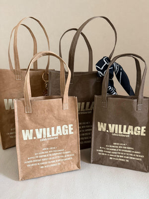 W.VILLAGE paper bag (M)