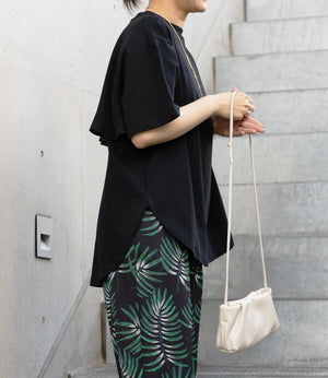 【吸水速乾・接触冷感】バックフリルドッキングカットソー