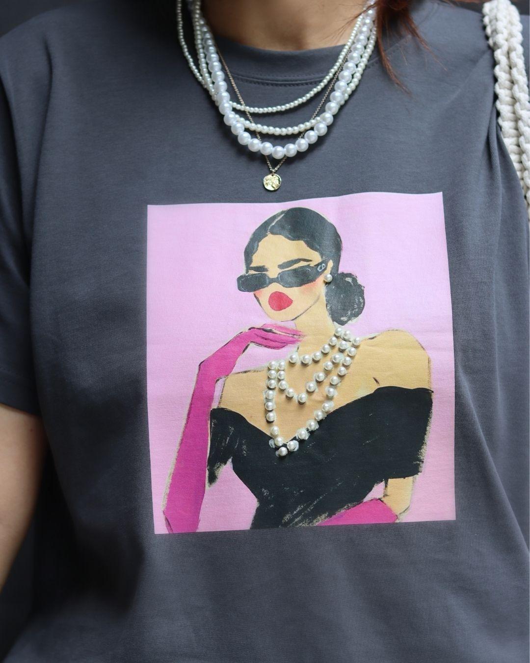 ピンクガールTシャツ