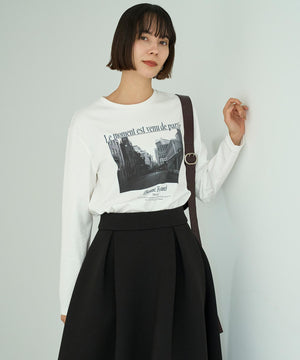 コットンスムース グラフィック ロンＴ