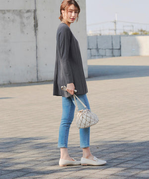 キルティング巾着ショルダーバッグ